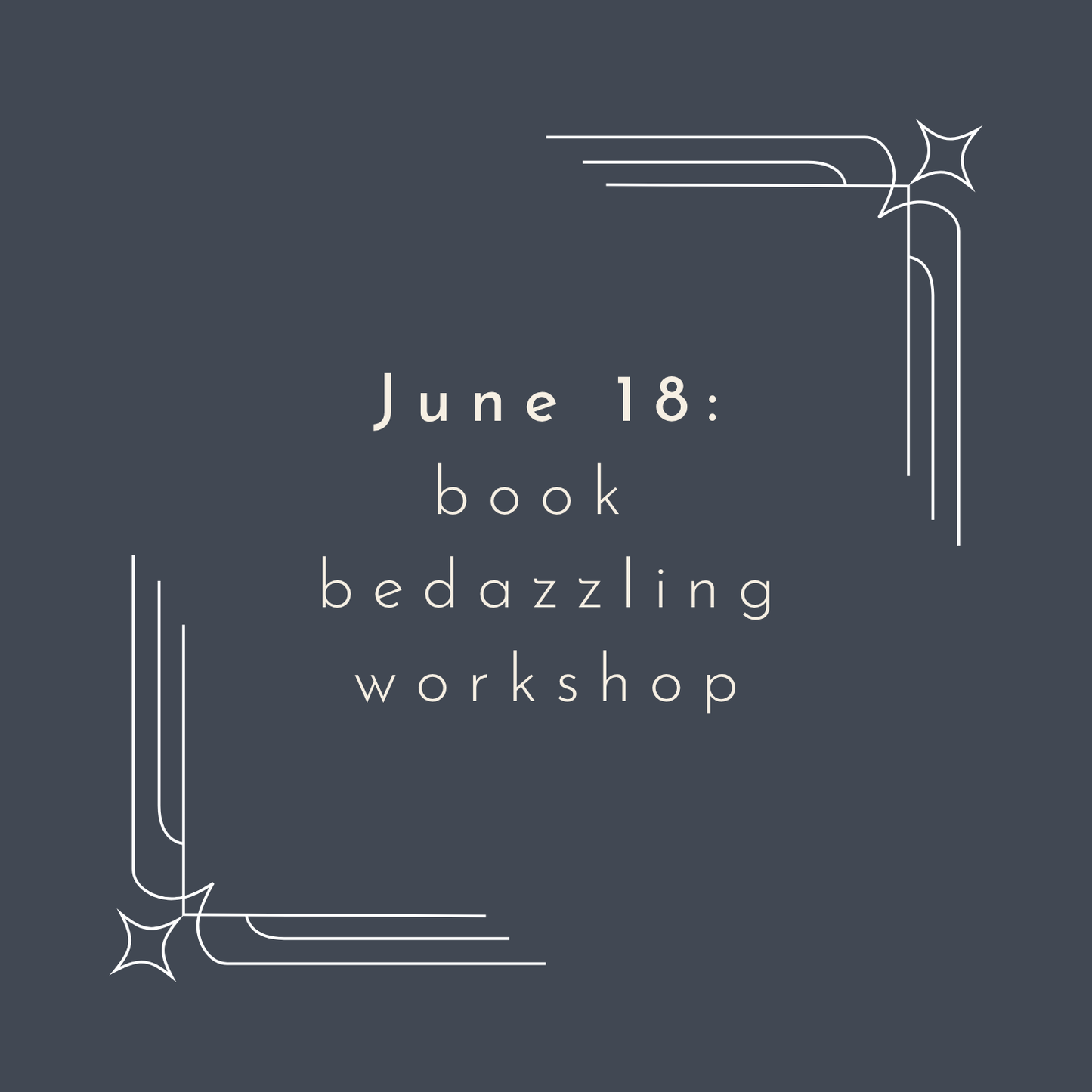 June 18 - Book Bedazzling