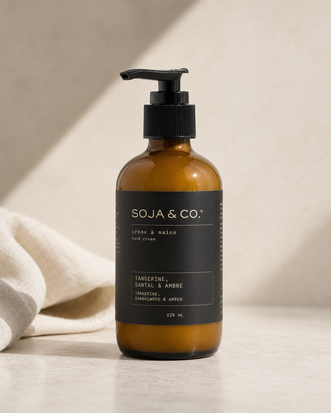 SOJA&CO. Tangerine, Sandalwood + Amber Lotion