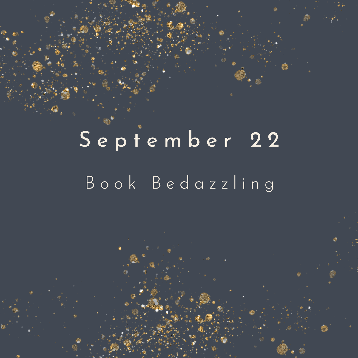 Sept 22 - Book Bedazzling
