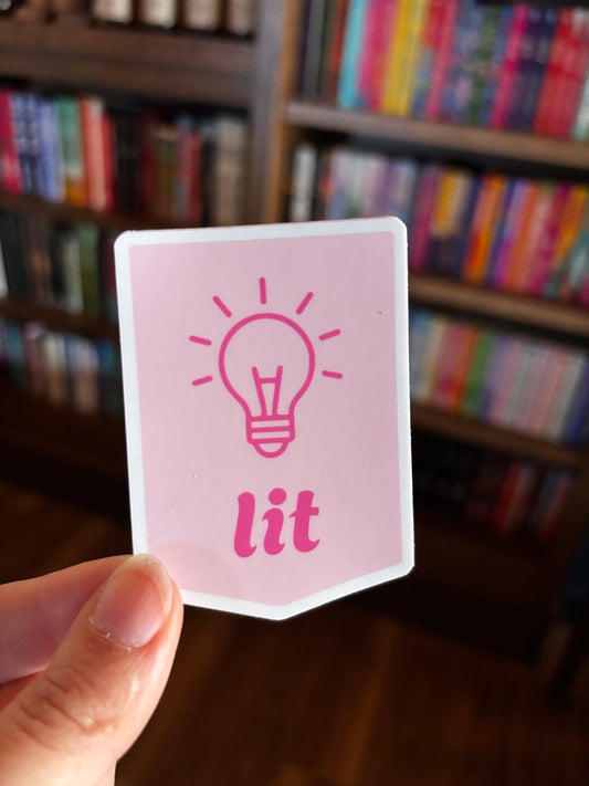 Lightbulb Lit Sticker