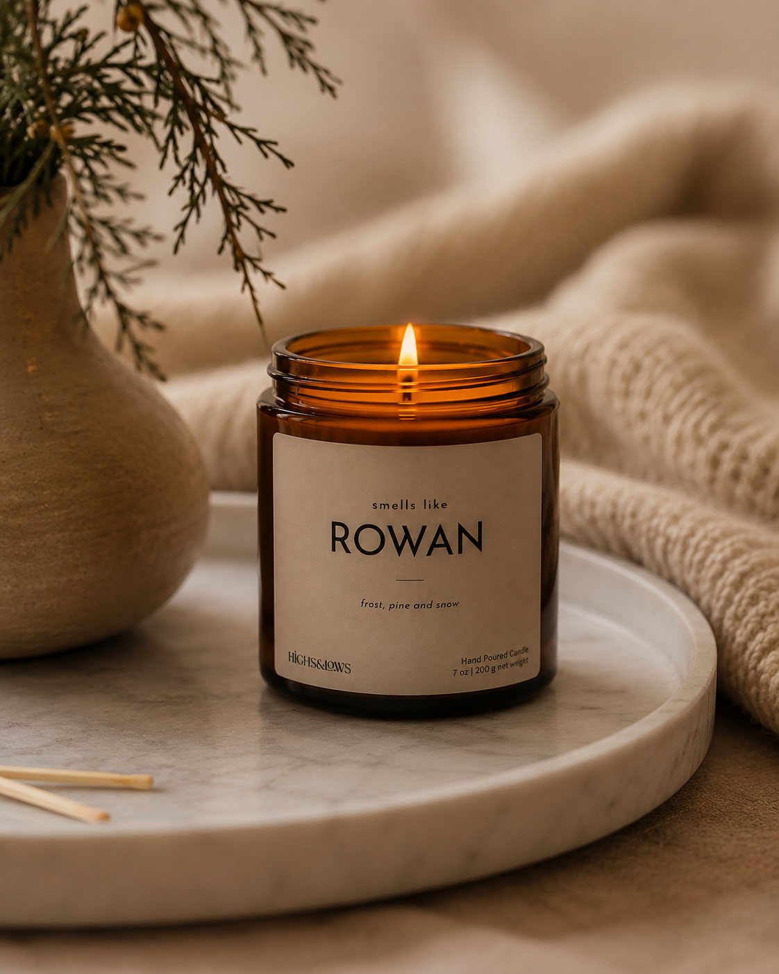 Rowan Candle