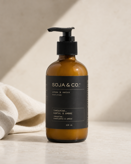 SOJA&CO. Tangerine, Sandalwood + Amber Lotion
