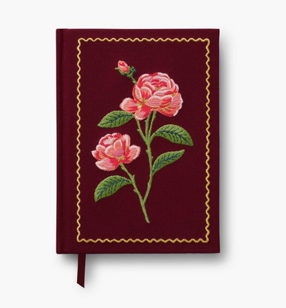 Roses Embroidered Journal
