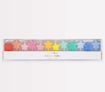 Rainbow Star Candles